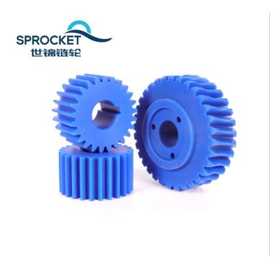 China High Precision Industry Small Factory Supply Customized Nylon Helical Plastic Gear Wheel for sale