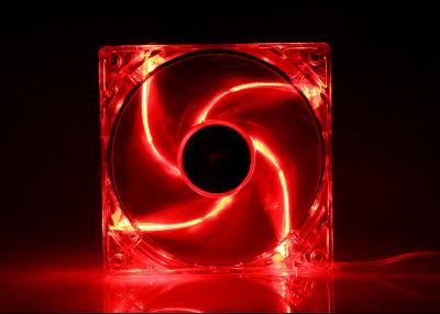 China red 140x25mm Silent Fan 12V dc Hot 120mm Fans 3pin 4 LED for sale