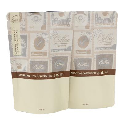 China BIODEGRADABLE coffee packaging coffee sachet stand up bag coffee bag with valve plastic packaging degassing bag for sale