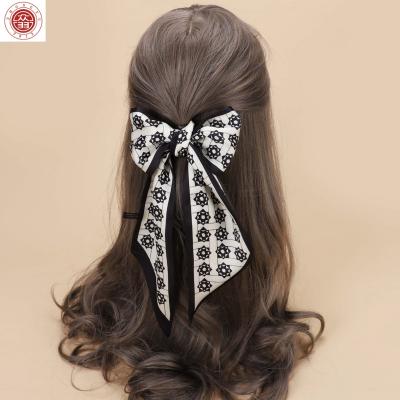 China Zong luxury elegant soft Yu the latest Korean pattern wholesale spring and hair ribbon twill women's arm bag scarf for sale