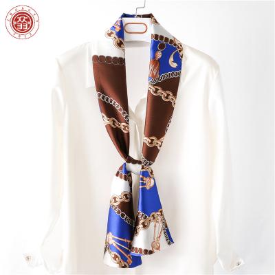 China Zhong Yu Zhong Yu Women Long Custom Silk Scarf 100% Silk Service Silk Designer Print Scarves for sale