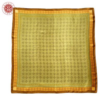 China Zhong Yu Korean four seasons spring and autumn small square thin silk scarf decoration silk scarf with hand ceremony for sale