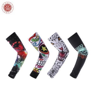 China Wholesale Sun protection Zong Yu sleeve custom logo sleeve flower peach arm large amount silk printed sunscreen ice sleeve men for sale