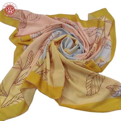 China Digital printed chiffon fashion hijab scarf silk design hijabs 2022 new ready to ship muslim hijab for women popular in the market for sale