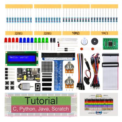 China Education Freenove Super Starter Kit For Python C Java Scratch Raspberry Pi 4 B 3 B+ Courses 411-Page Code 400 164 Points 54 Projects for sale