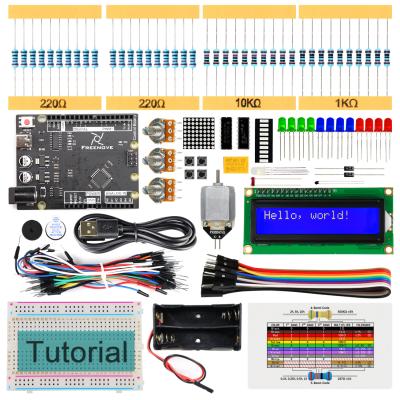 China Super Education Freenove Starter Kit for Arduino UNO R3 139-Page Detailed 158 Instruction Points 25 Projects Solderless Breadboard for sale