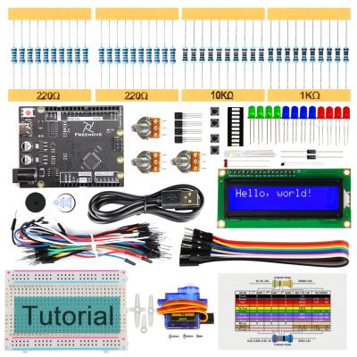 China Education Freenove LCD Starter Kit 1602 for Arduino UNO R3 118-Page Detailed 153 Instruction Points 23 Projects Solderless Breadboard for sale