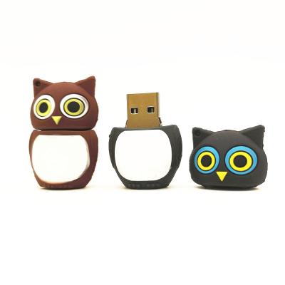 China Hot Sale Silicone Owl U Disk Pen Drive Memory Stick USB2.0/3.0 128MB.512MB.1GB.4GB.8GB.16GB.32GB.64GB 128GB for sale