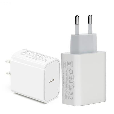 China USB C Drop Shipping Fast Charging Power 20W USB-C Charger PD Charger USB C Charger For iPhone Port PD Mobill Phone Fast Charging for sale