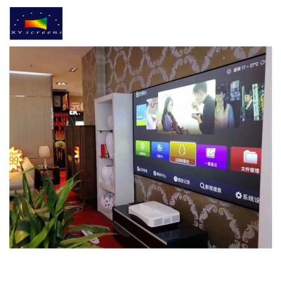 China XYSCREENS Best Quality Wall Mounted Slim Bezel Fixed Frame ALR Throw Ultra Short Home Theater Projector Screen for sale