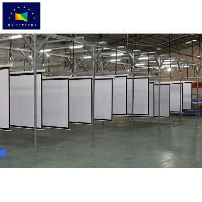 China XYSCREEN Wall Mounted Factory Customized 60-120” Inch Auto Lock Manual Projection Screen For Commercial for sale