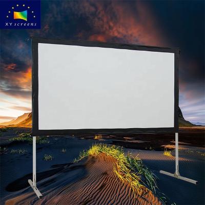 China Top Frame XYSCREENS Selling Quick Folding Portable Front/Rear Projection/Projector Screen For Outdoor Use for sale