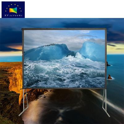 China Frame 180 Inch Easy Fold Portable Projector Screen For Outdoor Projection for sale