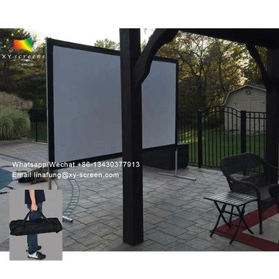 China Portable Projection s Creen Screen Handbag 120inch Outdoor X/Y Projector Screen with Stand, 4K Ultra HD 3D Movie Theater Fast Folding Portable Indoor Cinema for sale