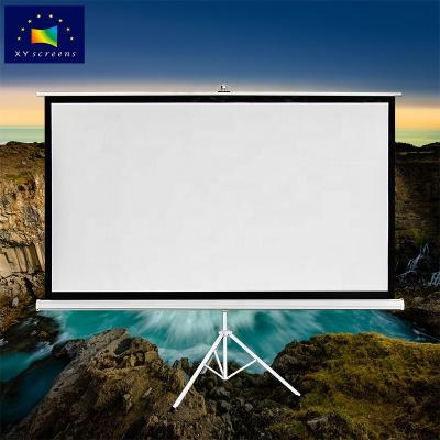 China Tripod 120 inch floor stand projector projection screen with tripod from real manufacturer XYSCREENS for sale