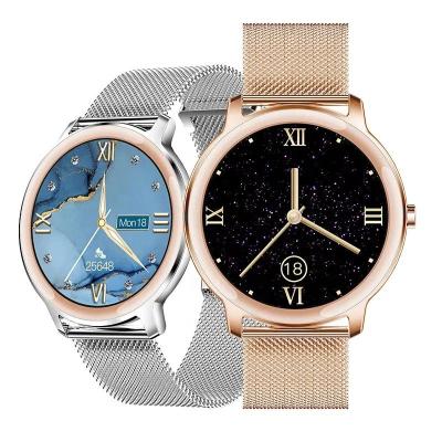 China Heart Rate Fashion Ladies Smart Watch Reloj Inteligente De Heart R18 Ultra Thin Full Page Sports Strap Of Cheap HD Touch Screen 7.3mm Smart Watch for sale