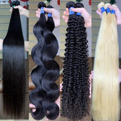 China Body Wave Mink Brazilian Virgin Human Hair bundle long straight hair extension 8 to 30 inch raw hair weave fast free drop shipping for sale