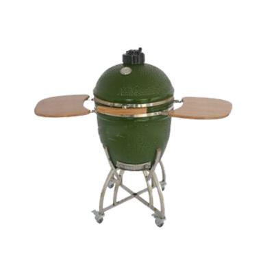 China MG-21 Height Adjustable Ceramic Kamado Grill Charcoal BBQ Smoker for sale