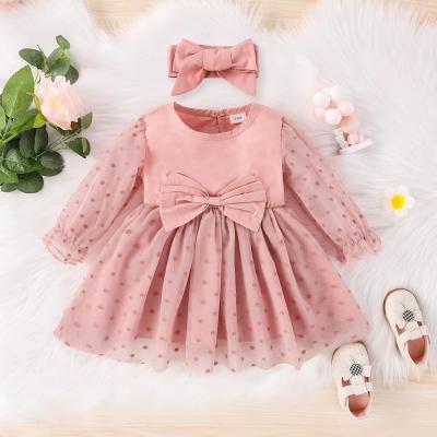 China New Anti-wrinkle Fashion Wedding Party Design Princess Dress Chiffon Toddler Babies Clothes Kids Baby Dresses for sale