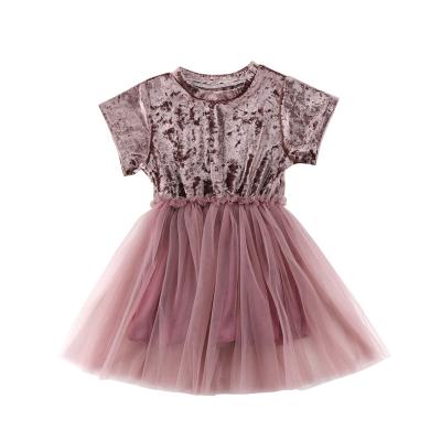 China Wholesale Anti-wrinkle Girl Party Wear Dress Chiffon Summer Baby Birthday Dresses for sale