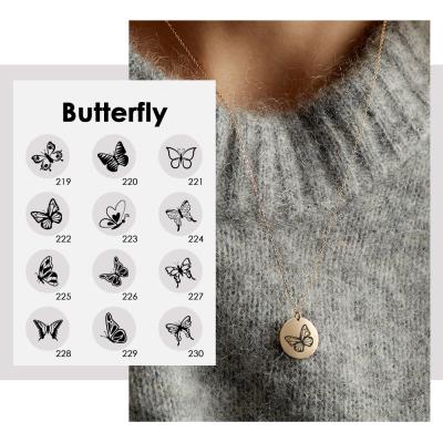 China Fashionable Personalized Jewelry Stainless Steel Butterfly Chain 15mm Cuban Chain Necklace for sale