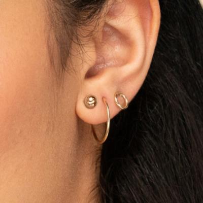 China TRENDY Simple Gold Earring Designs For Women Earring Sets Multiple Piercings for sale