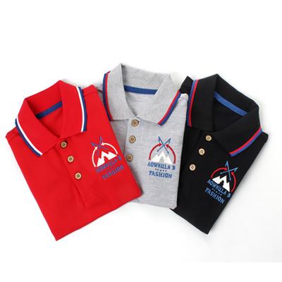 China High Quality Short Sleeve Boys Kids Polo Shirt 100% Cotton For Summer Boys Embroidered Polo Neck Shirt for sale