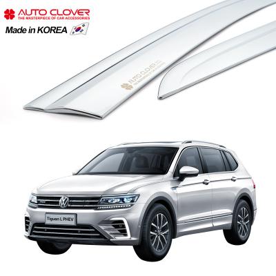 China Business/Luxury AUTOCLOVER For Volkswagen Tiguan L Chrome Sun Visor Wind Door Visor Rain Guard Deflector D700 for sale