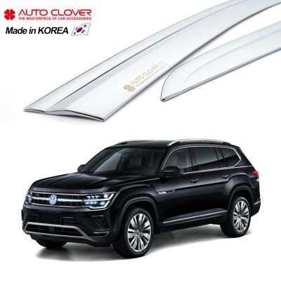 China Business/Luxury AUTOCLOVER For Volkswagen Teramont X Chrome Visor Windows Visor Sun Door Deflector Vent E059 for sale