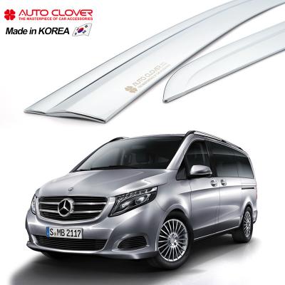 China Luxury Business/AUTOCLOVER For Mercedes-Benz V Class (W447) Chrome Door Sunshade Windows Sun Shades For Car Wind Deflector Duct Side Rain Guard B396 for sale