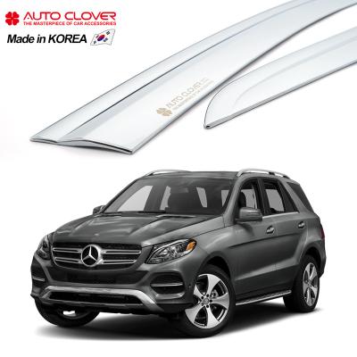 China Business / Luxury AUTOCLOVER For Mercedes-Benz (W166) Sun Visor Wind Door Sun Visors GLE Class Chrome Rain Guard Deflector B485 for sale