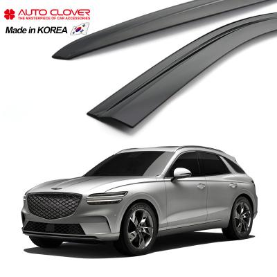 China Business/Deluxe AUTOCLOVER For Genesis GV70 Door Visor Sun Window Visor Rain Side Guard Vent Visor Black B070 for sale