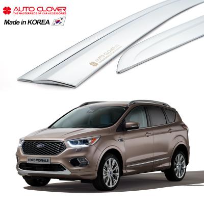 China Business/Luxury AUTOCLOVER For Changan Ford Kuga Chrome Door Visor Sun Window Visor Rain Side Vent Visor D651 for sale