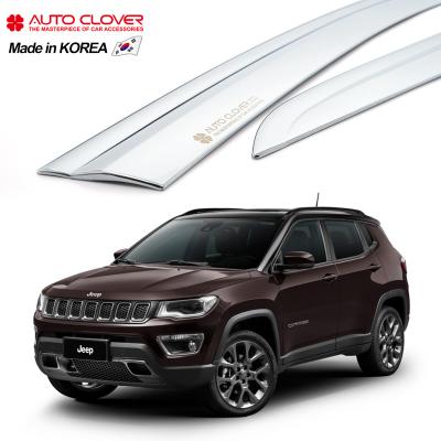 China Business/Luxury AUTOCLOVER For Jeep Compass Chrome Window Shade Sun Door Shades For Car Rain Guard Deflector Side Rain Guard B499 for sale