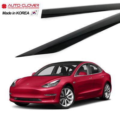 China Business/Luxury AUTOCLOVER For Tesla Model3 Door Visor Sun Window Visor Rain Side Guard Vent Visor B061 for sale