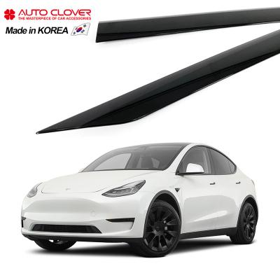 China Business/Luxury AUTOCLOVER For Tesla Model Y Door Visor Sun Window Visor Rain Side Vent Visor E402 Guard for sale