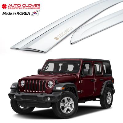 China Business/Luxury AUTOCLOVER For Jeep Wrangler (JL) Chrome Window Shade Sun Door Shade For Car Rain Guard Deflector Side Rain Guard E058 for sale