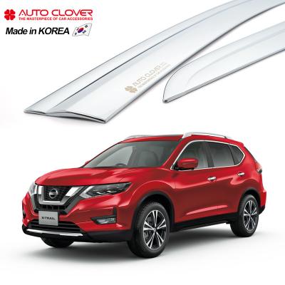 China Business/Luxury AUTOCLOVER For Nissan X-Trail Chrome Door Sun Visor Sun Shade Door Wind Deflector Duct Shade D647 for sale