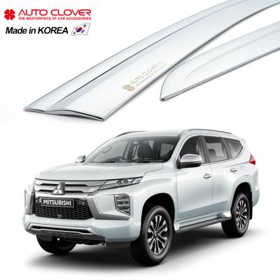 China Business/LUXURY AUTOCLOVER For Mitsubishi Pajero Sports Chrome Door Sunshade Window Sun Shades Vent Visor Wind Deflector D688 for sale