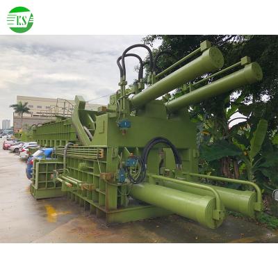 China machinery & 400T Material Stainless Steel Horizontal Hydraulic Press Machine Scrap Iron Metal Compress Press for sale