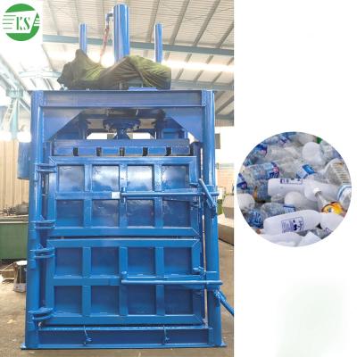 China YJ-30 Hydraulic CLOTHING Baler Machineryscrap Bottle Compactor Vertical Baler Baler Machine For Garbage for sale