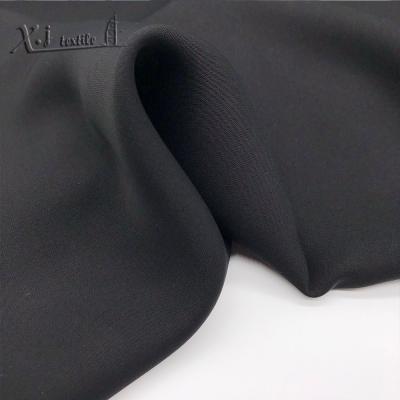 China Blackout Abaya Formal Black Fabric HIGH Weight Nida Nida for sale