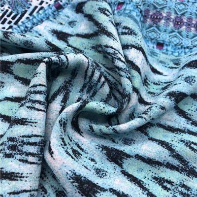 China spring and summer anti-static polyester printed fabrics dress garment fabrics satin printed chiffon fabric for sale