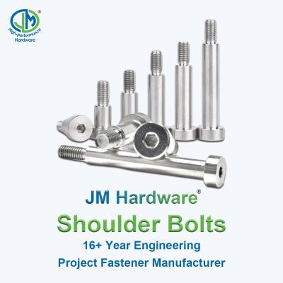 China Stainless Steel JM Brand Hex Head Joint Socket Shoulder Bolt Grub Screw for sale