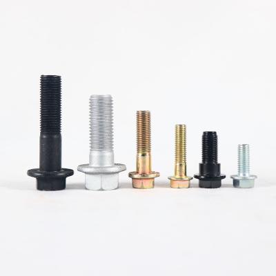 China Stainless Steel JM Brand Embattled / Without Indentation Black Oxide Hex Flange Bolt for sale