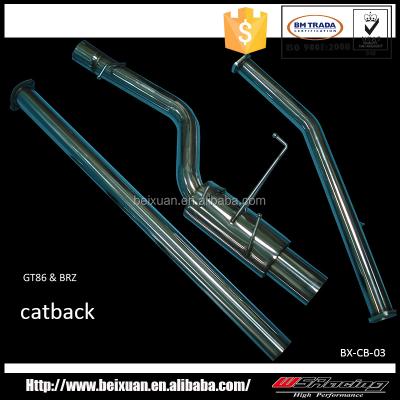 China Catback for Toyota GT86/Subaru WRX high performance for toyota GT86 for Subaru BRZ for sale