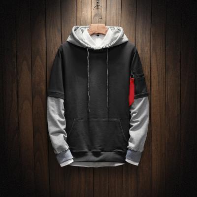 China 2018 Men Hooded Sweatshirt Hoodies Anti-pilling Sweatshirt Hip Hop Men Patchwork Long Sleeve Cool Pullover High Quality for sale