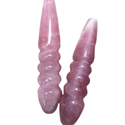 China Natural Pink Crystal Quartz Crystal Dildos Quartz Crystal Massage Wand For Woman Hot Selling From China for sale