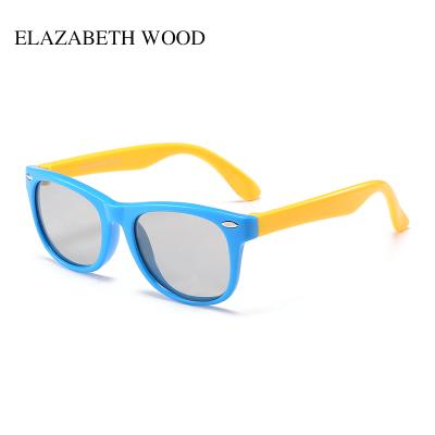 China Color Film Lenses Shape Personalized Color Changing Kids Sunglasses for sale