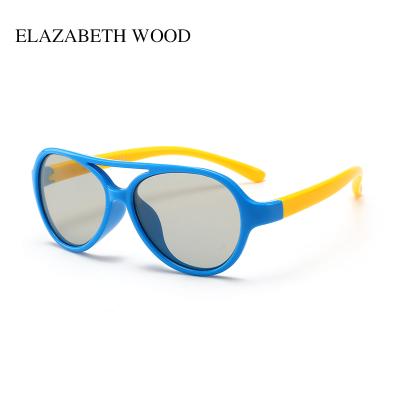 China Color Film Lenses Bulk Baby Gradient Plastic Oversized Sunglasses With Brand Logo for sale